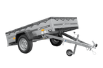 Remorque légère 200x125 UNITRAILER GARDEN 201 KIPP avec bâche grise