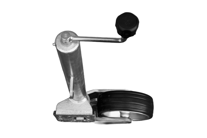 Roue jockey automatique UNITRAILER avec poignée, 500 kg, 60 mm, 660-904 mm