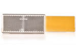 Catadioptre blanc 96 x 42 mm avec ruban adhésif