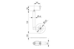 Roue jockey TK60 KNOTT TK60 250 kg, 60 mm, 530-760 mm