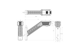 Feu de gabarit, position LED SPOT WAŚ 2552L W297.5.1, gauche, sur bras long