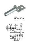 Zijscharnier met handgreep WINTERHOFF BSCH 10-320+BSCHG 10-17-A complete aanhangerzijmontage