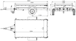 Remorque 230x125 UNITRAILER GARDEN 230 KIPP