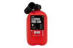5L HERMON kunststof jerrycan met trechter, rood
