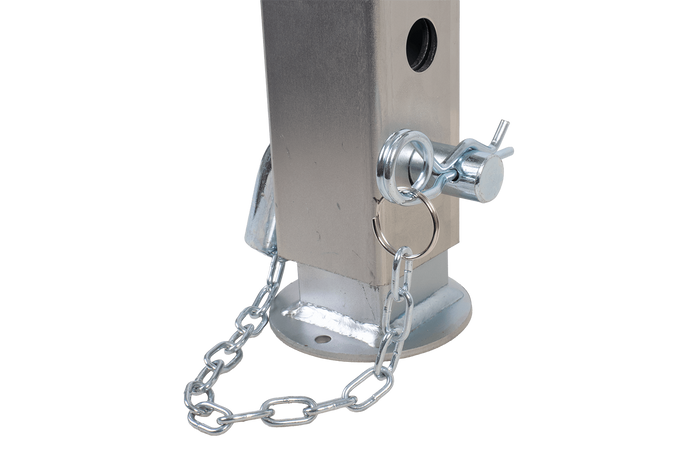 Support de manivelle extensible UNITRAILER JL1 pour remorque plateau 1500 kg 346-576 mm