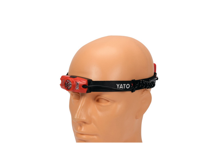 YATO YT-08596 LED-koplamp, achterlicht met waarschuwingsfunctie, 500lm 