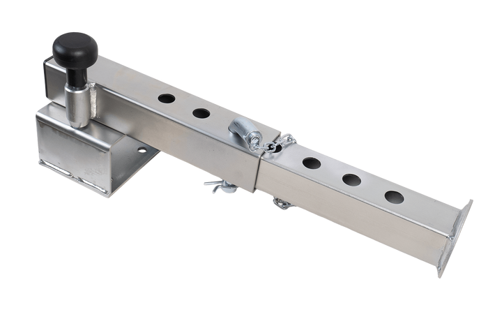 Support de manivelle extensible UNITRAILER JL1 pour remorque plateau 1500 kg 346-576 mm