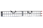 UNITRAILER ALR002 opklapbare aluminium oprijplaten voor aanhangers 221 cm 680 kg met riem, set van 2