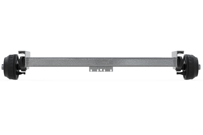 Essieu freiné KNOTT VGB15 pour remorque / dépanneuse 1500kg 1850mm 2300mm 5x112