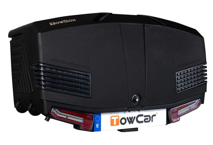 Towbox V3 Black LED Edition - coffre à bagages monté sur attelage