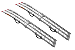 Rampes pliables UNITRAILER ALR002 en aluminium pour remorques, 221 cm, 680 kg, avec sangles, lot de 2