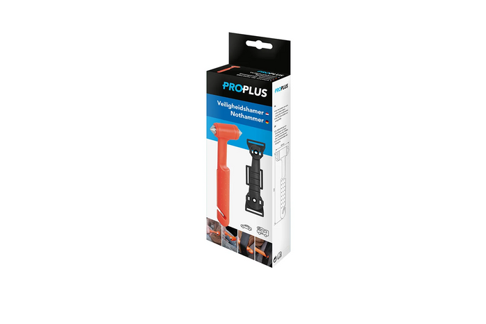 Marteau d'urgence vitre avec coupe-ceinture ProPlus 540050