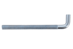 DROMET HP M10x140 schroefhaak met een L-vormige uiteinde (recht)