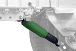 Kit : 2 x amortisseur AL-KO Octagon vert 900-1600 kg + 2 x jeux de pattes clipsable