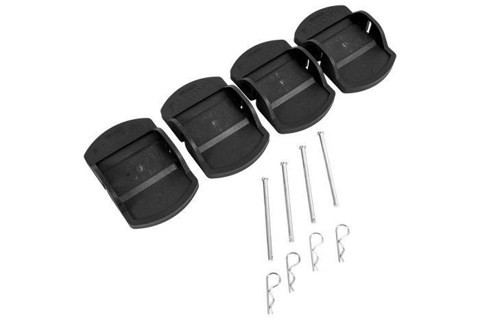 Ensemble de quatre patins, supports stabilisateurs de remorque KNOTT 18x14x4,5cm