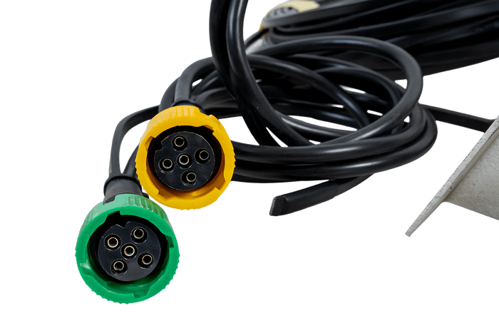 Faisceau électrique MANTES pour remorque de bateau, 9,57 m, prise 13 broches, baïonnettes 2 x 5 broches