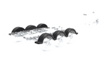 Spatbord voor boottrailer 14" DOMAR D20430C wielkast 780/255mm