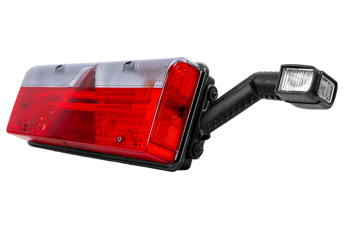 ASPÖCK EUROPOINT III LED-achterlichten met bajonetaansluiting 7-pins ASS2 en claxon, 7 functies links en rechts