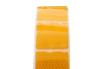 Reflecterende Contour Tape Geel met segmenten - rol 45 m.