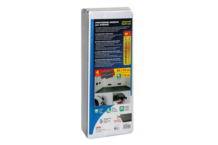 Lot de quatre panneaux muraux de protection pour le garage LAMPA Premium 40x15cm