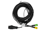 Faisceau électrique MANTES pour remorque de bateau, 9,5 m, prise 13 broches, baïonnettes 2 x 5 broches