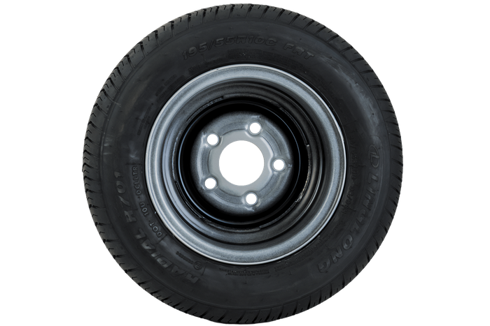 Roue renforcée pour remorque PNEU LINGLONG 195/55 R10C 98/96N JANTE UNITRAILER 6Jx10"H2 5x112 ET:-4