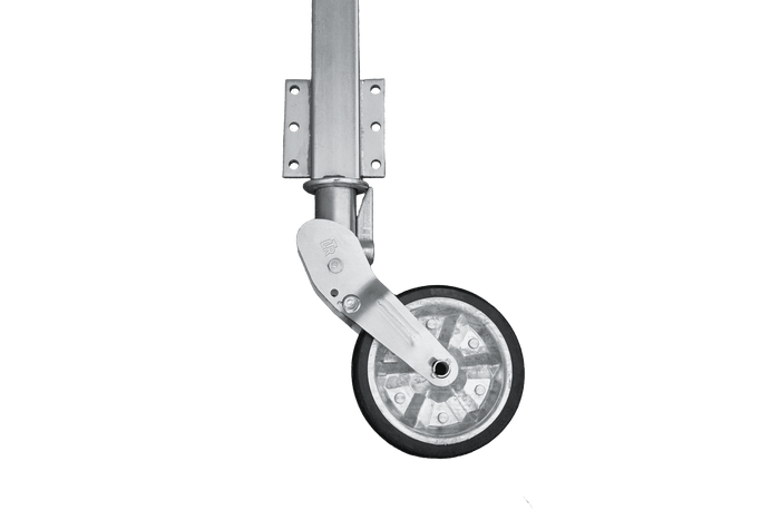 Roue jockey automatique UNITRAILER avec poignée 400 kg, 60 mm, 470-785 mm