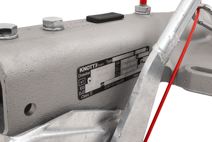 Dispositif de dépassement KNOTT KFG30A avec attelage K35A pour remorque de 3000kg avec timon en V