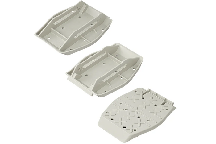 Ensemble de quatre supports pour stabilisateurs de remorque ProPlus 361519 avec ressort 20,5 x 27,5 cm