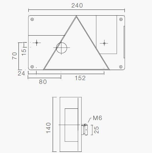 ASPÖCK Multipoint I achterlichtglas, rechts