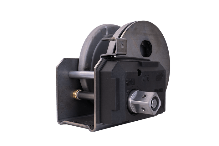 Treuil manuel pour remorque dépanneuse AL-KO 1150 kg avec frein et déroulement automatique