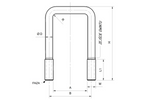 U-BOULON / ÉTRIER type C M8 x 89 x 141 (3")