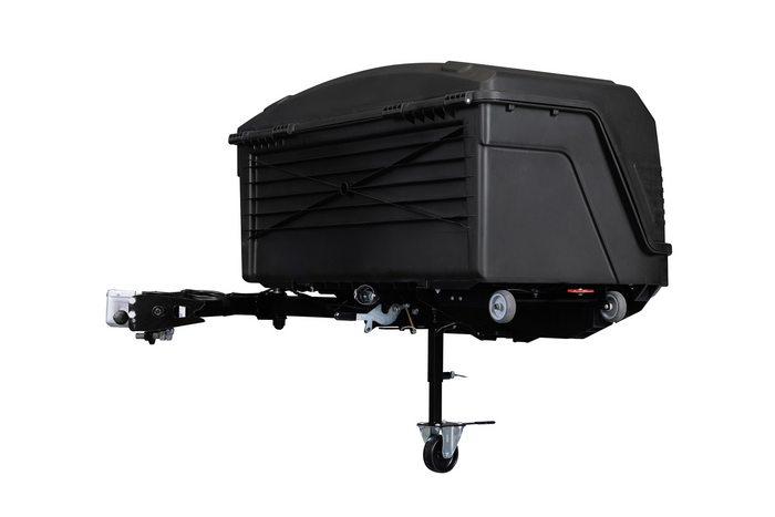 Towbox Camper Alpha noir (court) - coffre de toit monté sur attelage