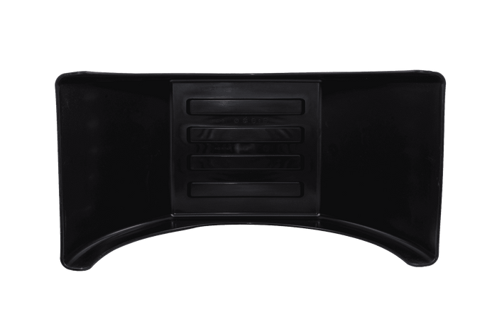 Dubbel spatbord voor aanhanger 15-16" DOMAR DK3120 platte wielkast 1000/510mm met witte velg