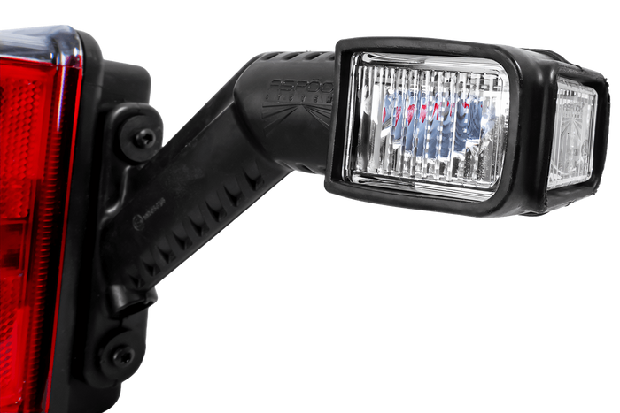 ASPÖCK EUROPOINT III LED-achterlichten met bajonetaansluiting 7-pins ASS2 en claxon, 7 functies links en rechts