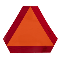 Autocollant réfléchissant HERMON, triangle de signalisation de ralentissement, 300x120mm