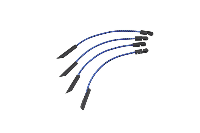 Lot de quatre pinces pour bâche ProPlus 342180, cordons multifonctionnels flexibles, 280 mm
