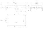 Remorque à un essieu 264x150 UNITRAILER GARDEN 265 KIPP avec arceau H-800 et bâche bleue