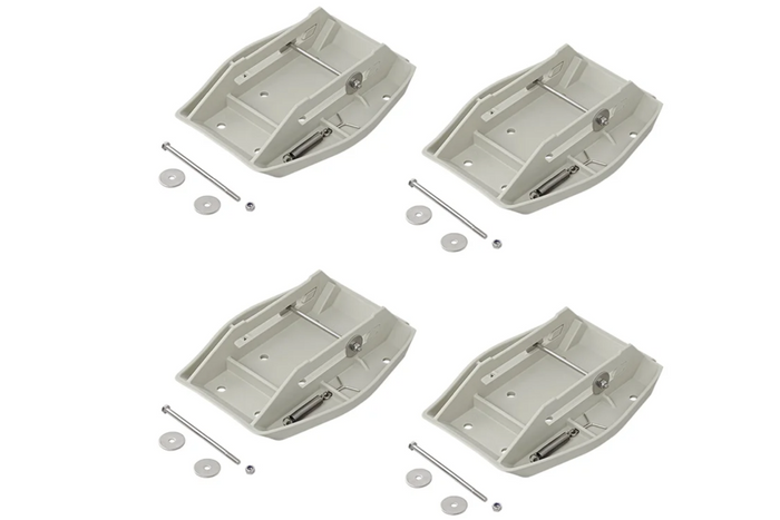 Set van vier ProPlus 361519 aanhangerstabilisatorsteunen met veer 20,5x27,5cm