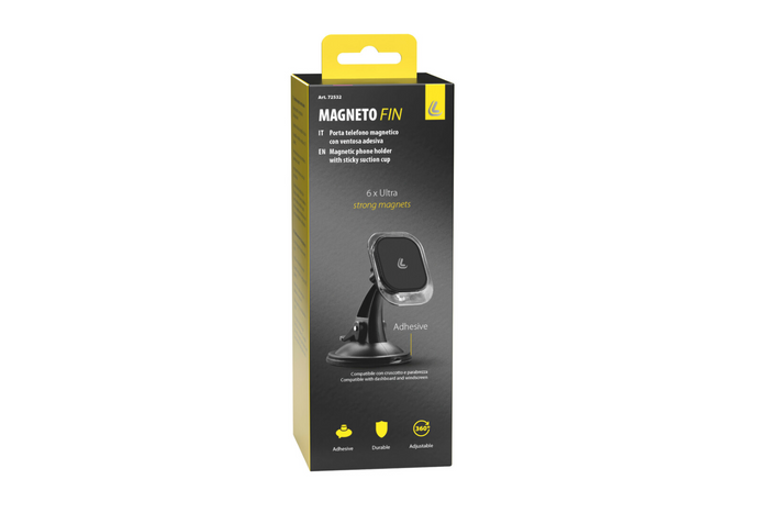 Magneto Fin magnetische telefoonhouder met zuignap